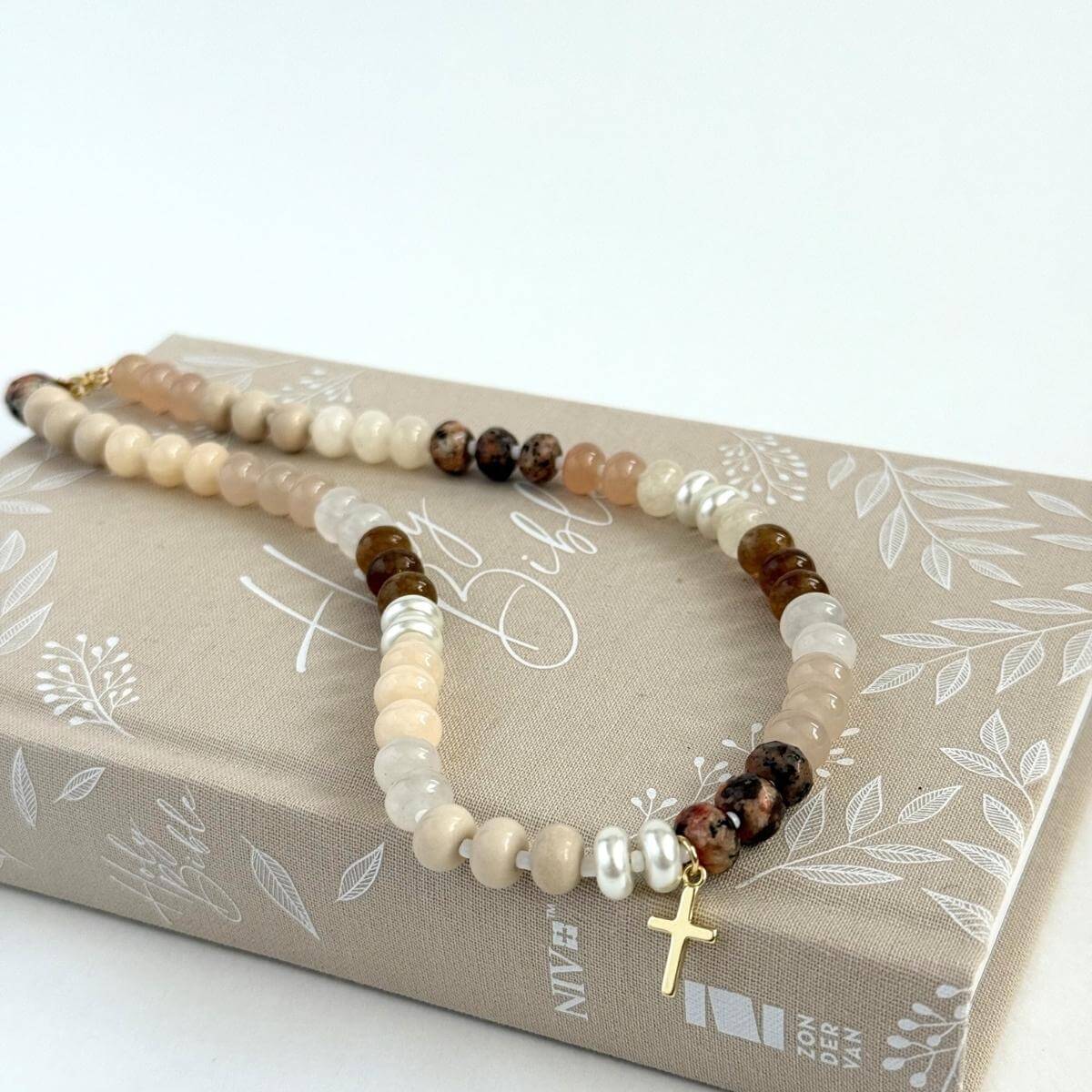 Stone Cross Necklace