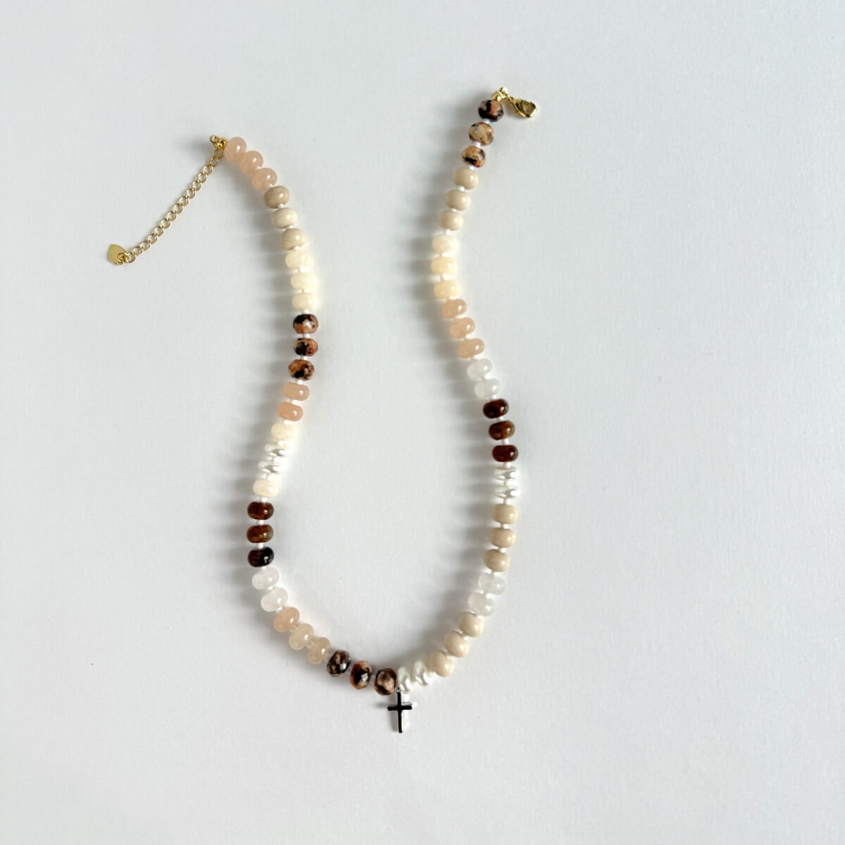 Stone Cross Necklace