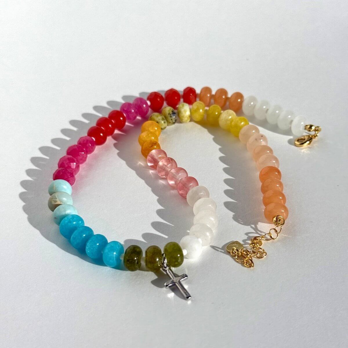 Stone Cross Necklace